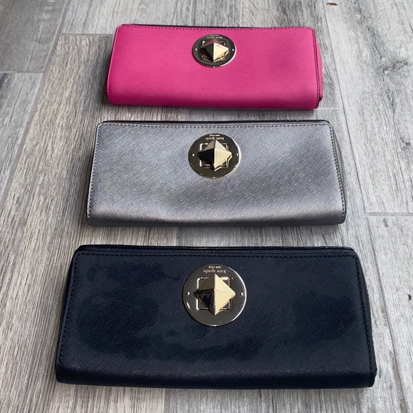 💖💖💖 KATE SPADE clutch in hot pink. EUC. 💖💖💖 - Picture 5 of 13